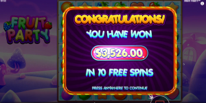 Fruit Party slot game